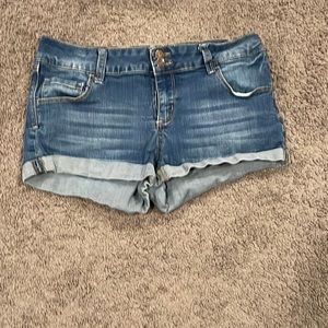 Blue jean shorts